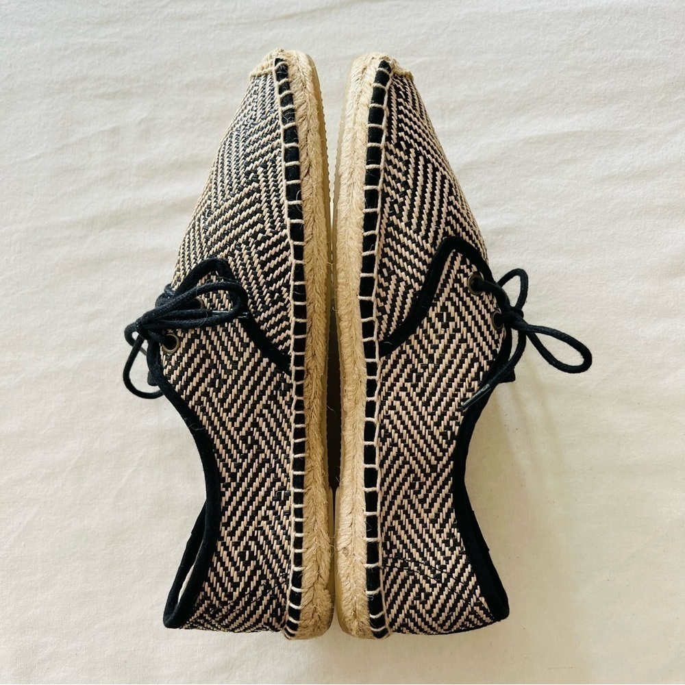 Soludos Lace Up Espadrilles In Black Natural - Flats - Picture 9 of 15